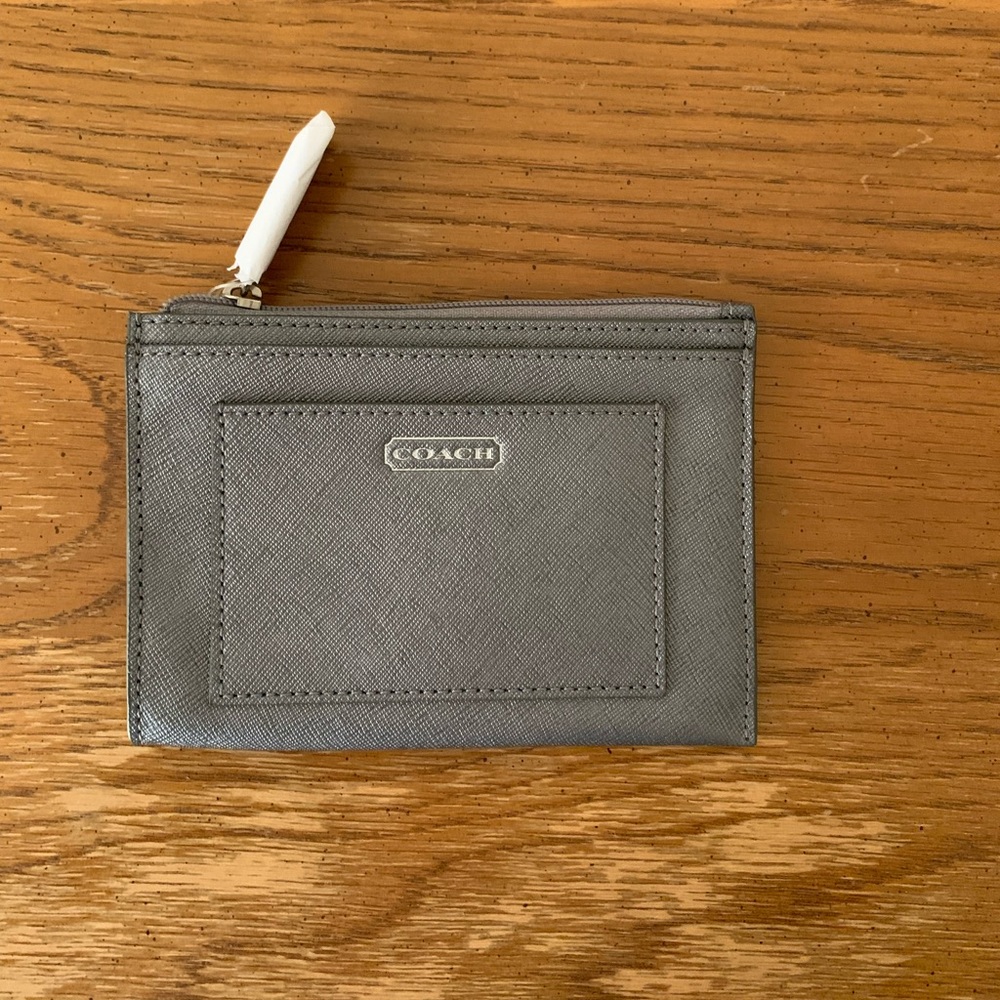 Coach Darcy Leather Medium Skinny Wallet
